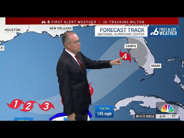 John Morales discusses the "rapid intensification" of Hurricane Milton