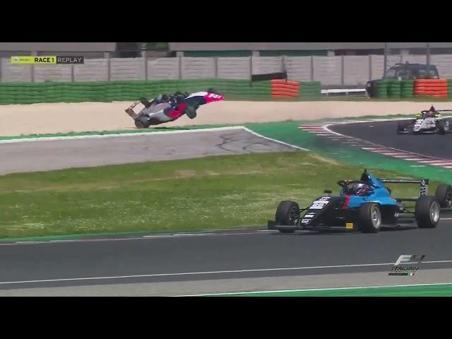 Tina Hausmann Huge Roll | Italian F4 @ Misano