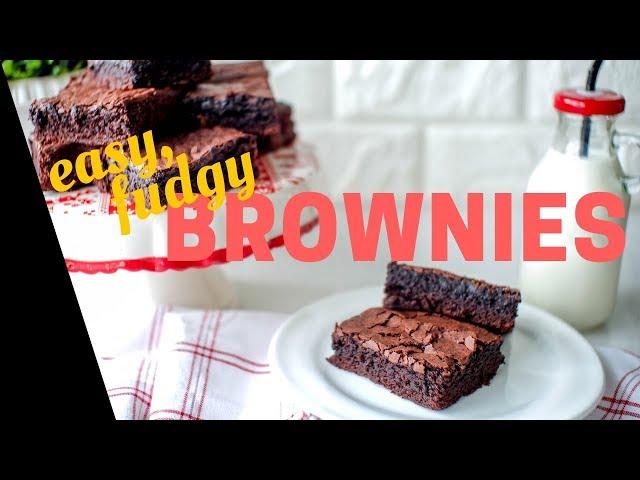 Fudgy Brownies | Easy Chocolaty | Cocoa Powder Brownies