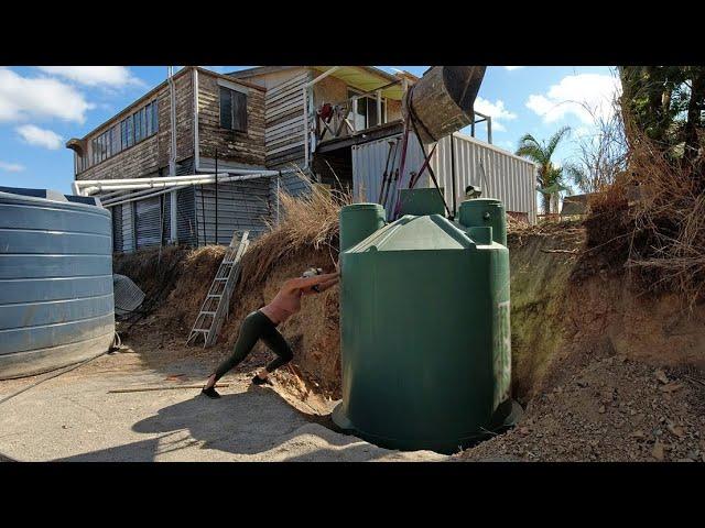 Installing a new septic tank