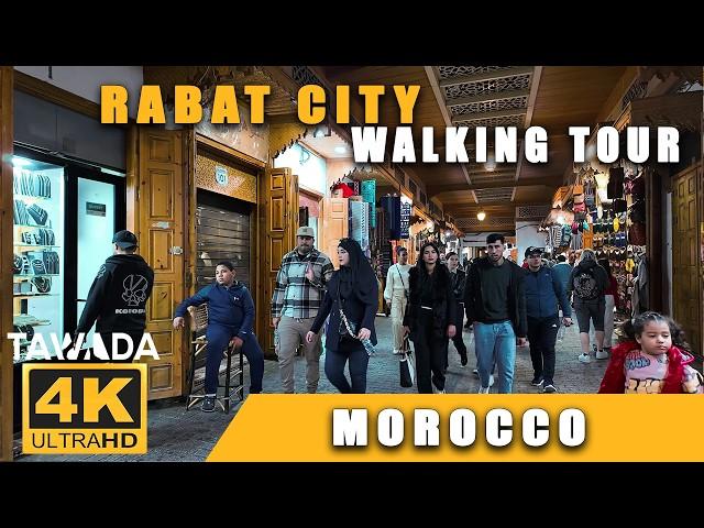 RABAT City 4K UHD Walking Tour, Morocco 