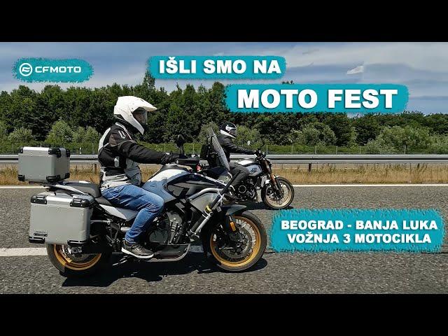 Sa 3 CFMOTO motocikla na MOTO FEST