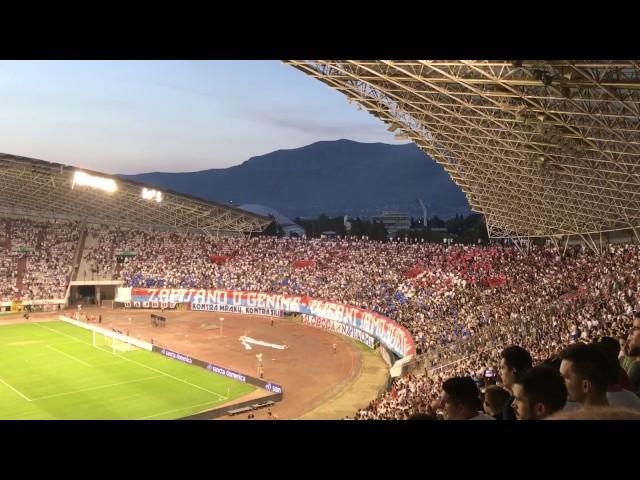 HAJDUK:BRØNDBY -3.8.2017-Koreografija Torcide