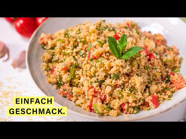 Schneller Couscous Salat (ohne Küche kochen )