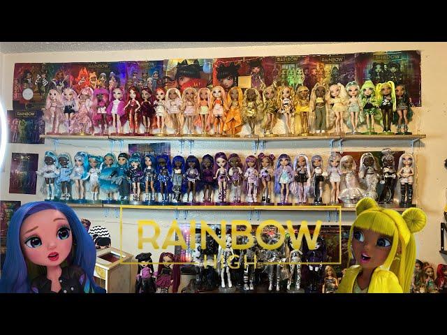 PUTTING ALL MY RAINBOW HIGH DOLLS IN RAINBOW ORDER 