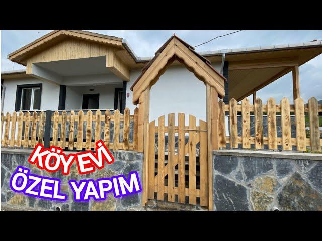 ÇAM VE IHLAMUR ORMANLARINA CEPHE- ÖZEL YAPIM MÜSTAKİL BAHÇELİ KÖY EVİ-MANYAS- 631 M²