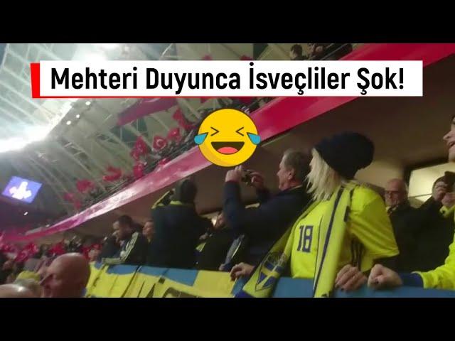 When Ottoman Battle Song Played Before the Turkey-Sweden Match 