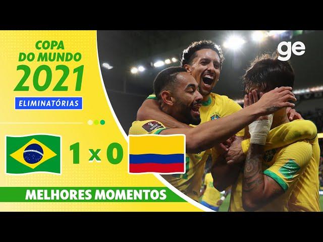 BRASIL 1 X 0 COLÔMBIA | MELHORES MOMENTOS | 13ª RODADA ELIMINATÓRIAS DA COPA | ge.globo