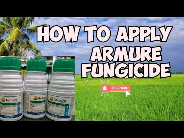 How To Apply Armure Fungicide