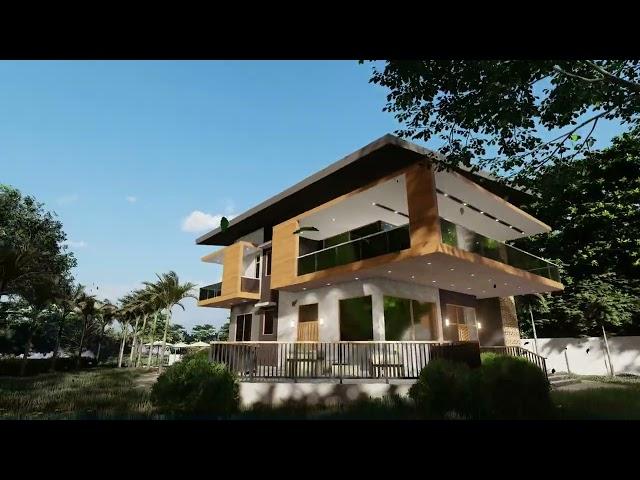 Final scheme of this Modern Industrial House. House Plan 013. Iligan City