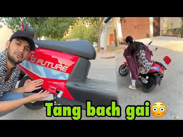 Saba ne meri new bike ka accident karwa diya | tang toot jati?