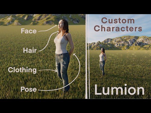 Create Custom Characters for Lumion using Character Creator and Headshot