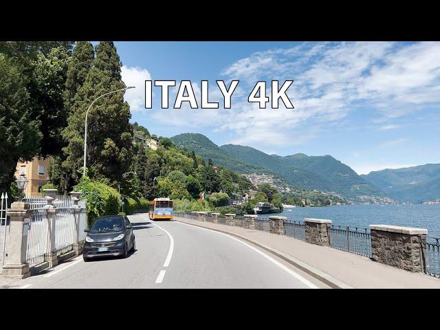 Italy 4K - Mountain Lake - Scenic Drive