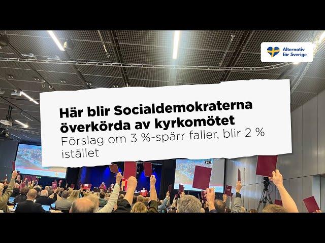 Här blir Socialdemokraterna överkörda av kyrkomötet – förslag om 3 %-spärr faller, blir 2 % istället