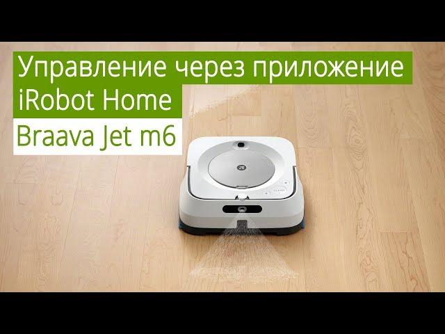 Braava Jet m6 - простое управление роботом-полотером через мобильное приложение iRobot Home