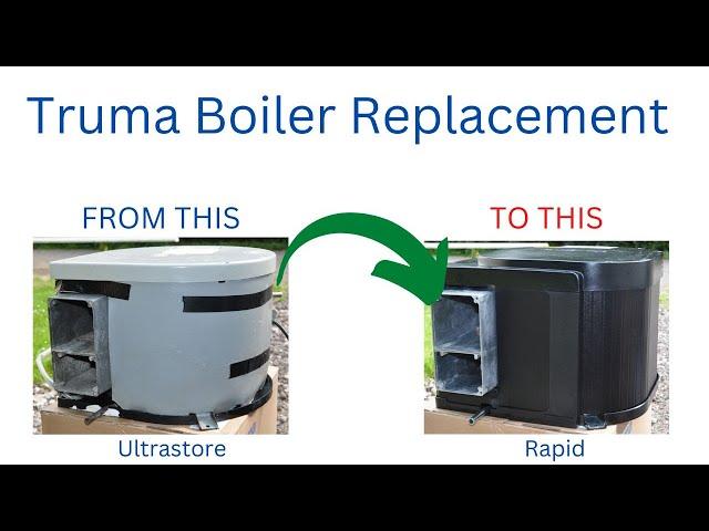 Truma Ultrastore swap with Truma Rapid gas electric water heater