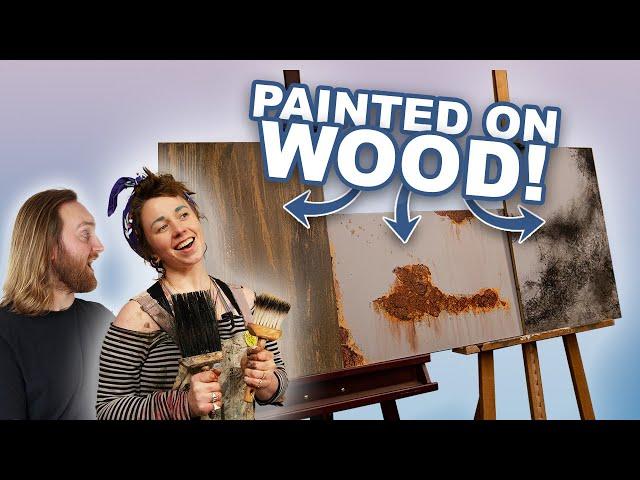 Scenic Painter Shows How To Scenic Paint - Faking Rust, Mould and Woodgrain!