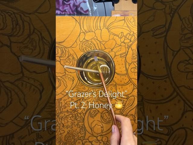 “Grazer’s Delight” Pt. 2: Honey  This is the 12th painting of the Sustenance Series  #honey