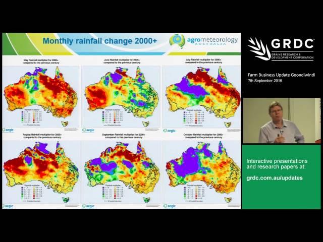 Climate variability: Understanding the trends and impacts on crop production - David Stephens