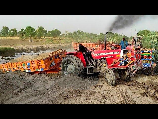 Stupid Tractor driver dropped the trolley into the canal | Tractor Trolley | Part 1