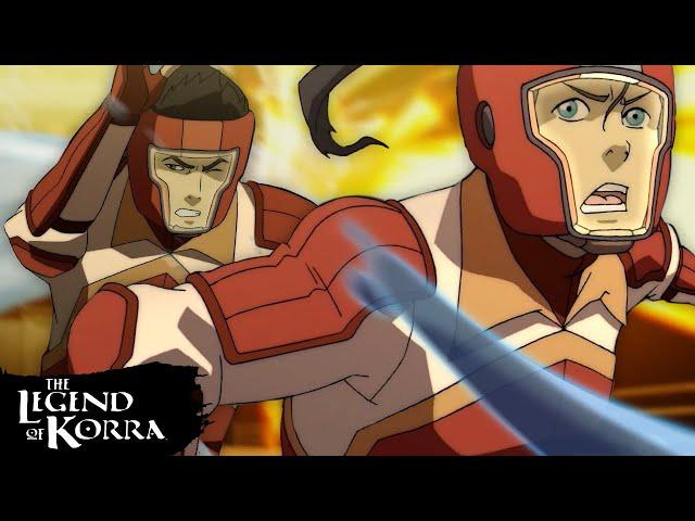 Avatar Korra's First Pro-Bending Battle  Full Scene | The Legend of Korra