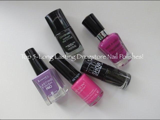 Top 5: Long Lasting Drugstore Nail Polishes