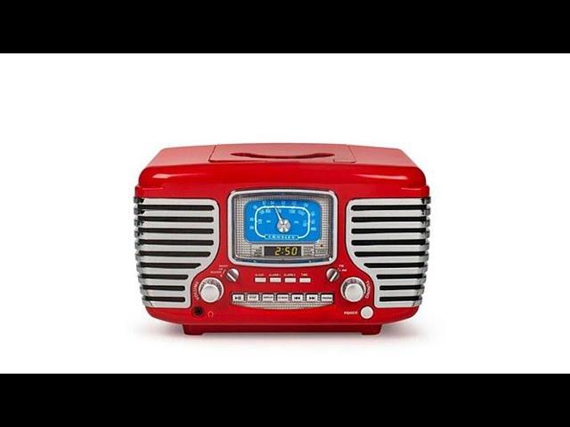 Crosley Corsair Bluetooth Alarm Clock Radio and CD Player