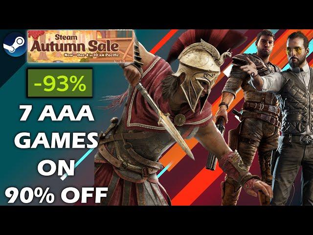 7 AAA Games on 90% off - Steam Autumn Sale - Don't miss these Steam Deals - 2024