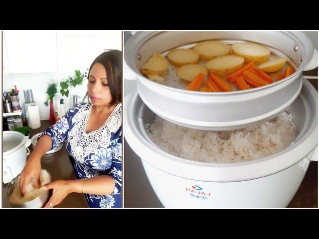 How to use electric rice cooker with steamer|Bajaj Majesty RCX7 Rice cooker and steamer |Rice cooker