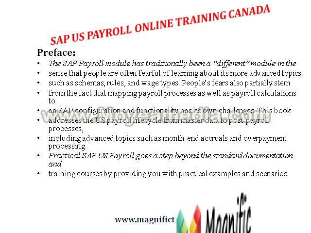 Sap hr us payroll online training in mumbai