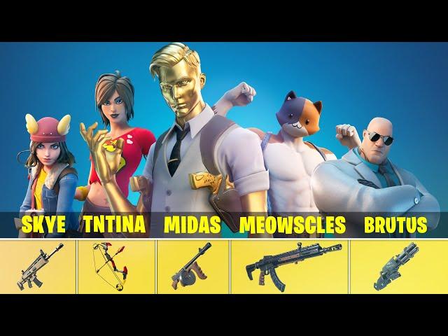 ALL BOSS WEAPONS and Boss Locations in Fortnite