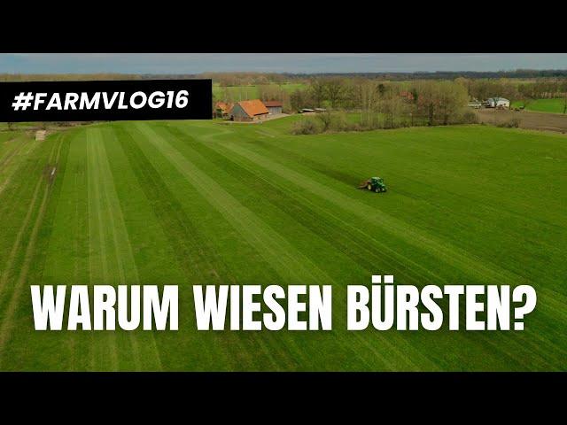 Ich schleppe EUCH ab! Wiesen striegeln // FARMVLOG 16