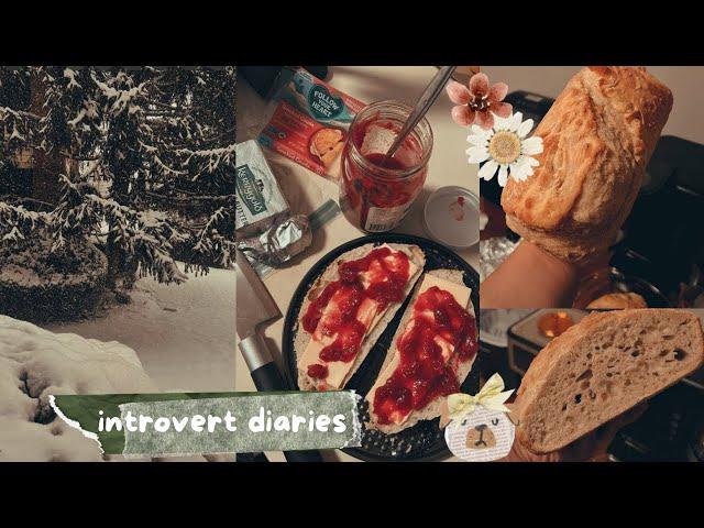 Life of an introvert | snow storm | baking | coffee | cooking | cozy winter days at home | PATRICIA