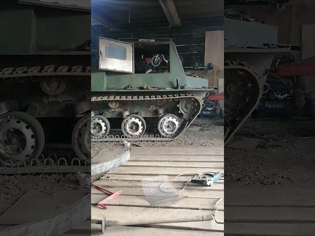 Самодельный вездеход на гусеницах #shorts #самоделки #вездеход
