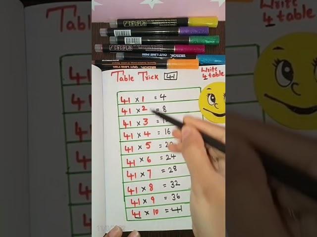 Table of 41#maths #tables  #41#shorts