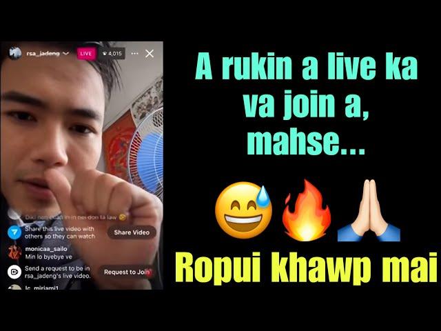 J Lalrosanga'n a IG live ah lawmthu min hrilh bik(Reaction)