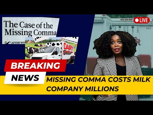 Missing COMMA Cost Company MILLIONS! The Importance of Commas | Commas | Punctuation