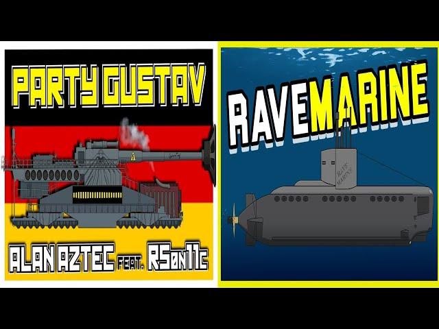 Alan Aztec - Party Gustav (feat. R5on11c) Mix with Ravemarine [60FPS]