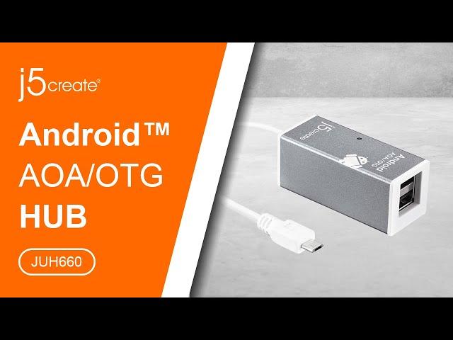 j5create's® Android™ AOA/OTG HUB JUH660