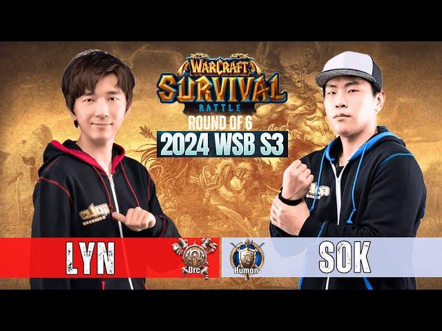 WC3: Lyn vs Sok ️ Warcraft Survival Battle 2024 ️ WarCraft 3 Reforged