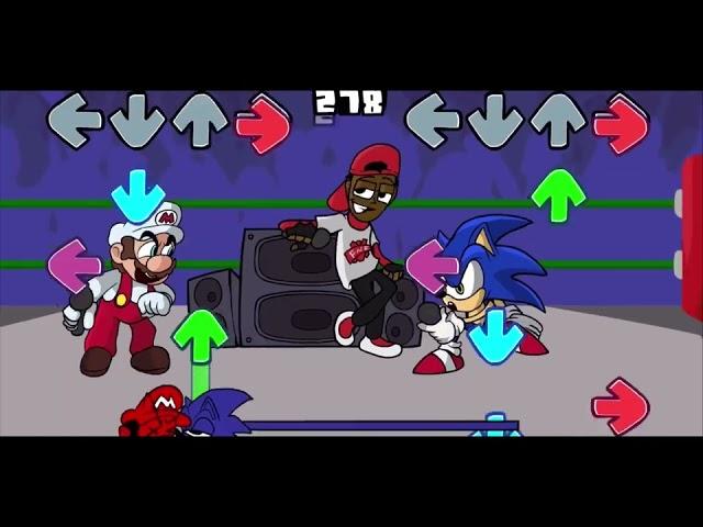 mario vs sonic. cartoon beatbox battles in fnf :D