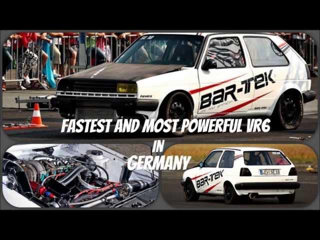 BAR-TEK Golf 2 schnellster VR6 Turbo Deutschlands!