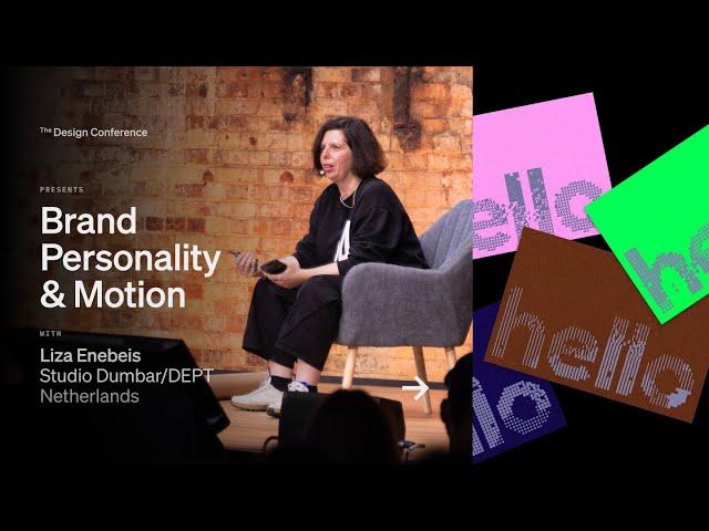 Brand Personality and Motion: Liza Enebeis of Studio Dumbar/DEPT® at The Design Conference 2023