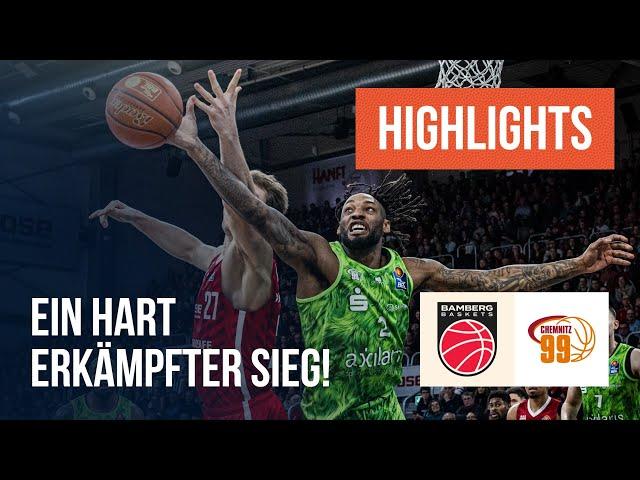 Highlights: Bamberg Baskets - NINERS Chemnitz (Saison 2024/25) | easyCredit Basketball Bundesliga