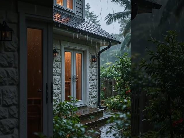Heavy Rain at Night for Deep Sleep  Perfect for Anxiety Relief!