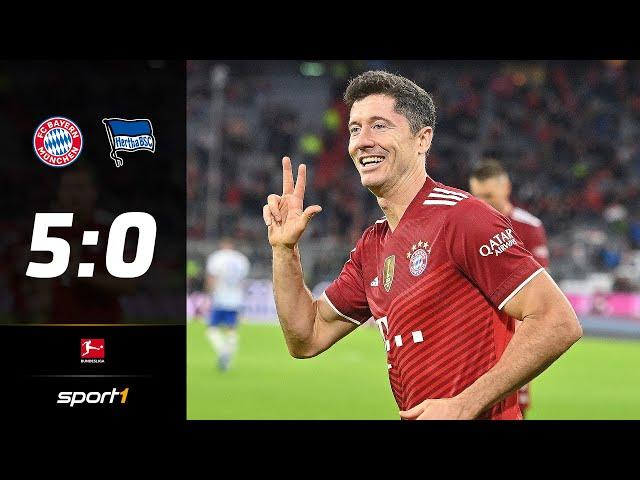 Lewandowski-Gala: Bayern mit Kantersieg | Bayern - Hertha | SPORT1 - BUNDESLIGA