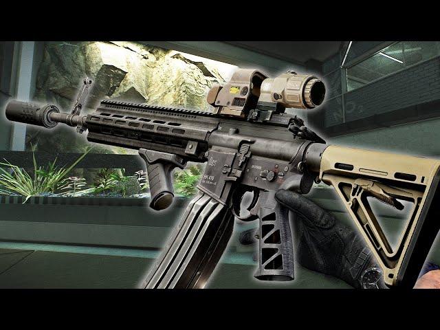 [타르코프] 사람들이 기피하던 가변 홀로배율 hhs를 장착한 100발 hk416으로 게임을 터트렸습니다.. 이거 왜 좋지??? // Escape From Tarkov