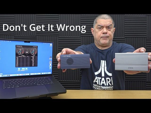 ZIKE VS ACASIS Thermal Throttling Stress Test Thunderbolt USB4 SSD Enclosures - Apple Silicon M4 Mac