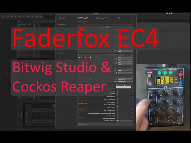 Faderfox EC4 - Support for Bitwig Studio & Cockos Reaper is here!