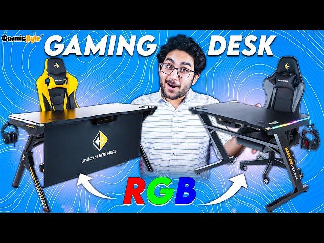 RGB Gaming Desks | Cosmic Byte Battleport & Warzone